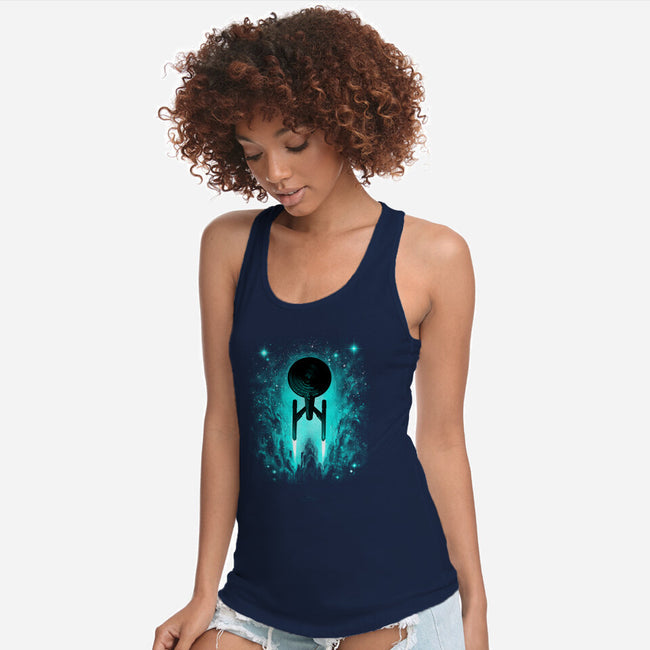 Voyages In Space-womens racerback tank-alemaglia