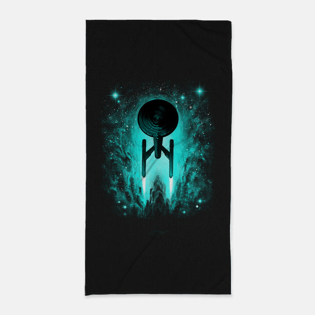 Voyages In Space-none beach towel-alemaglia