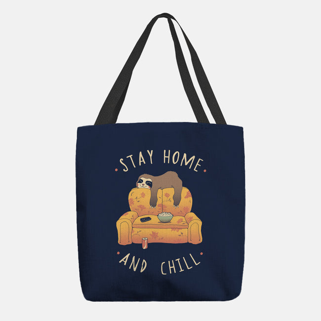 Stay Home And Chill-none basic tote-vp021