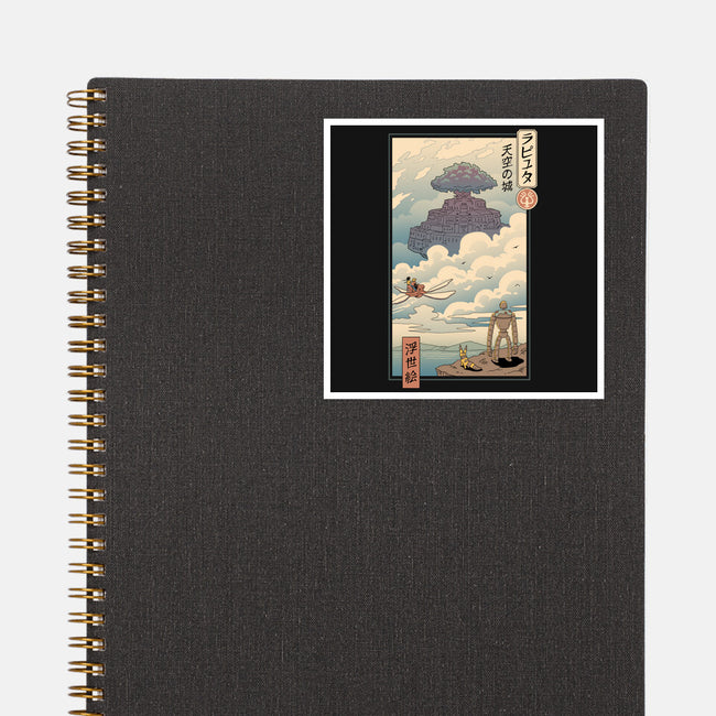 Sky Castle Ukiyo-E-none glossy sticker-vp021