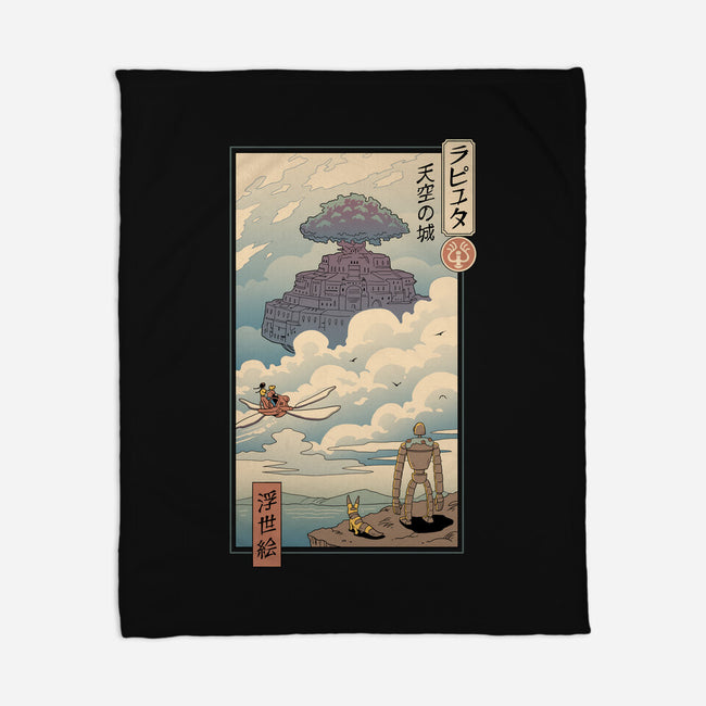 Sky Castle Ukiyo-E-none fleece blanket-vp021