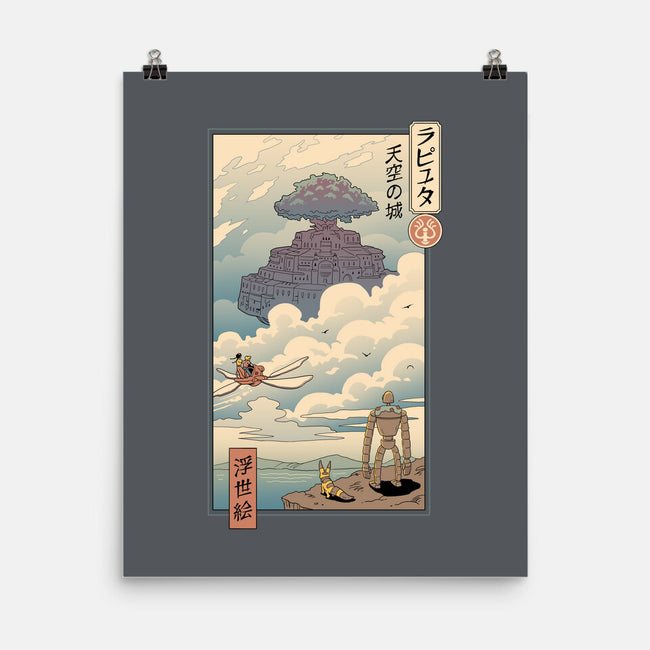 Sky Castle Ukiyo-E-none matte poster-vp021
