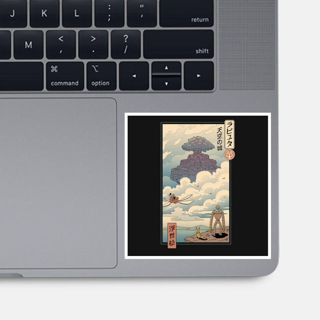 Sky Castle Ukiyo-E-none glossy sticker-vp021