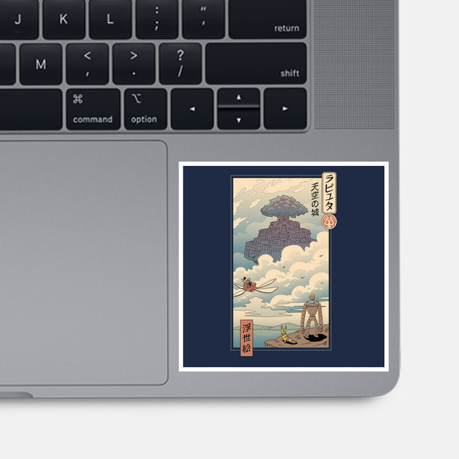 Sky Castle Ukiyo-E-none glossy sticker-vp021