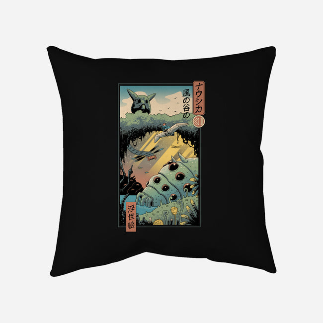 Ukiyo-E Wind Valley-none removable cover w insert throw pillow-vp021