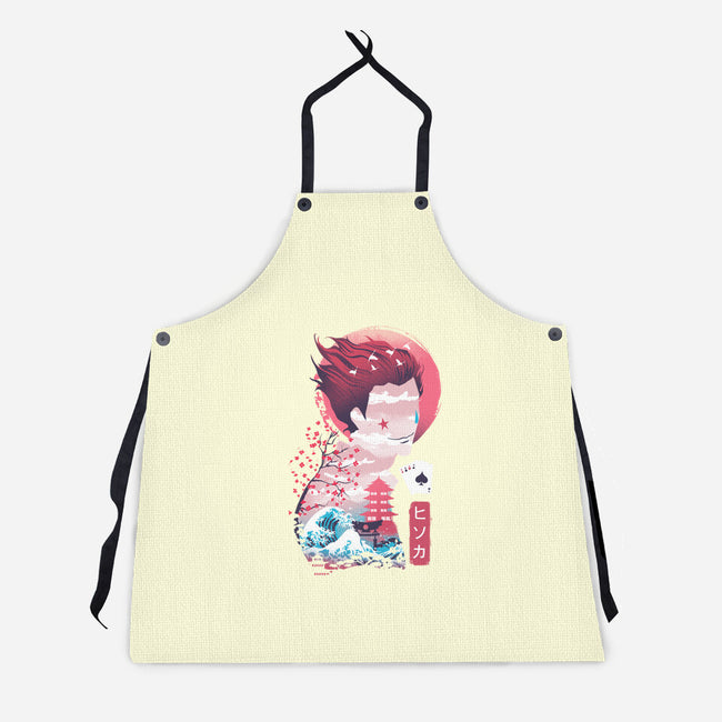 Ukiyo-E Hunter-unisex kitchen apron-dandingeroz
