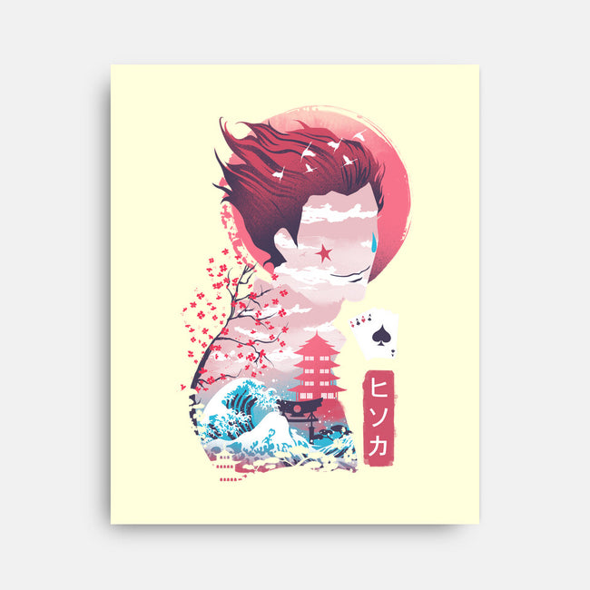 Ukiyo-E Hunter-none stretched canvas-dandingeroz