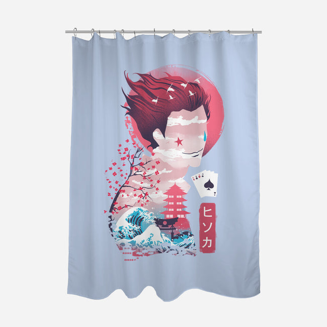 Ukiyo-E Hunter-none polyester shower curtain-dandingeroz