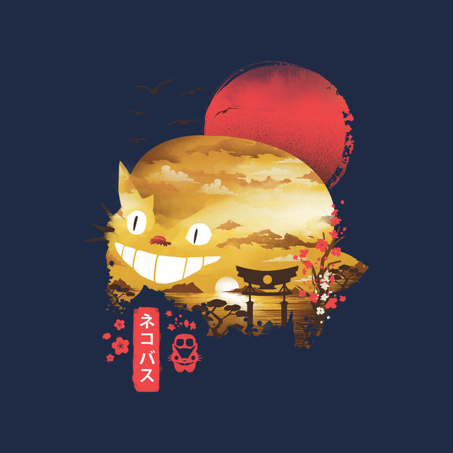 Ukiyo-E Catbus-none stretched canvas-dandingeroz