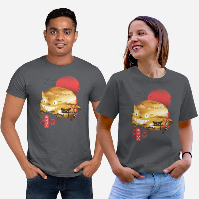 Ukiyo-E Catbus-unisex basic tee-dandingeroz