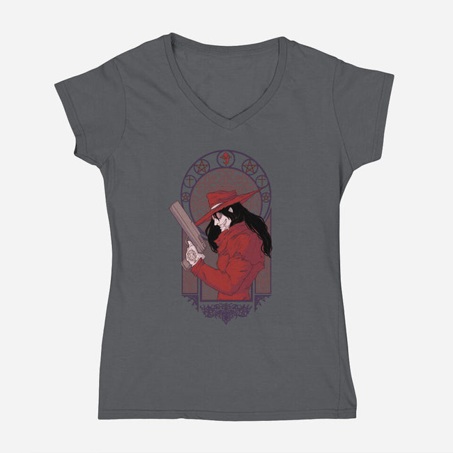 The Vampire-womens v-neck tee-xMorfina