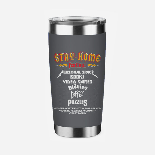 Stay Home Festival-none stainless steel tumbler drinkware-mekazoo