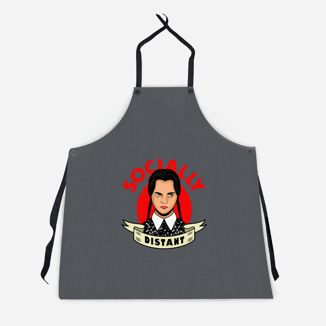 Socially Distant Girl-unisex kitchen apron-Boggs Nicolas