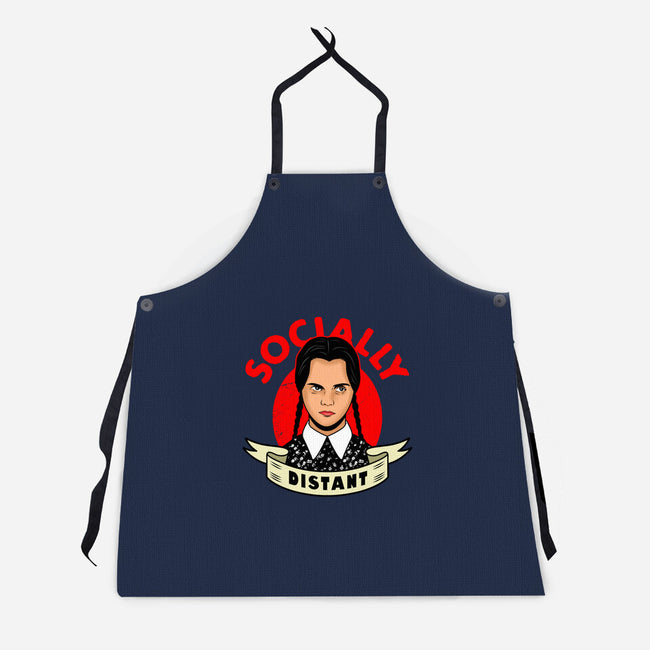 Socially Distant Girl-unisex kitchen apron-Boggs Nicolas