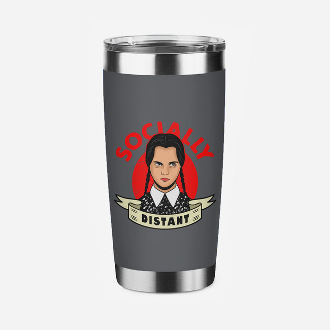 Socially Distant Girl-none stainless steel tumbler drinkware-Boggs Nicolas