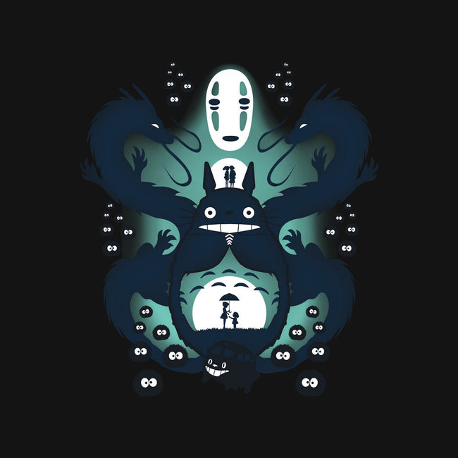 The Neighbor and The Spirit-none fleece blanket-thewizardlouis