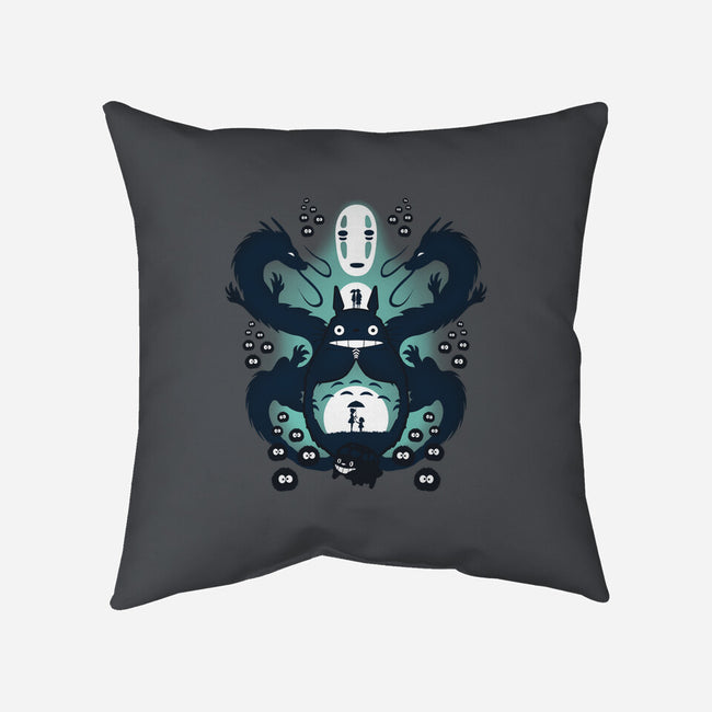 The Neighbor and The Spirit-none removable cover w insert throw pillow-thewizardlouis