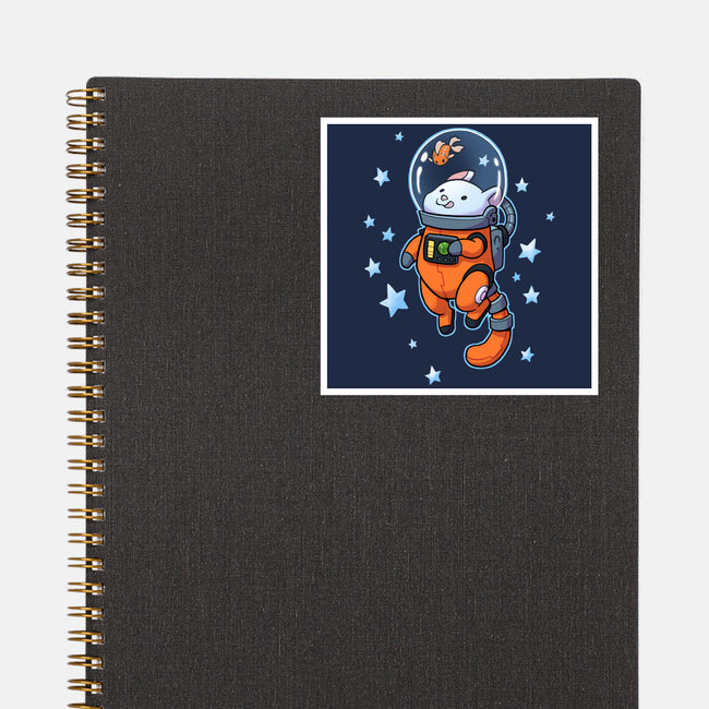 Catstronaut-none glossy sticker-DoOomcat