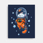 Catstronaut-none stretched canvas-DoOomcat