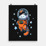 Catstronaut-none matte poster-DoOomcat
