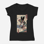 Eva Ukiyo-E-womens v-neck tee-vp021