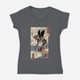 Eva Ukiyo-E-womens v-neck tee-vp021