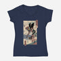 Eva Ukiyo-E-womens v-neck tee-vp021