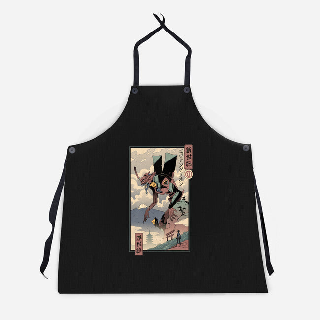 Eva Ukiyo-E-unisex kitchen apron-vp021