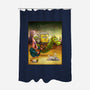 Sponge of Rivia-none polyester shower curtain-artofvelazquez