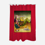 Sponge of Rivia-none polyester shower curtain-artofvelazquez