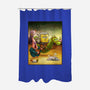 Sponge of Rivia-none polyester shower curtain-artofvelazquez