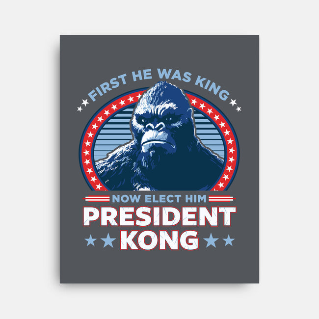 President Kong-none stretched canvas-DCLawrence