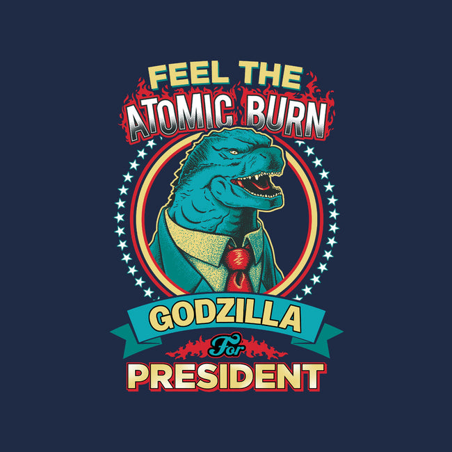 President Zilla-none polyester shower curtain-DCLawrence
