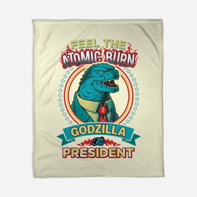 President Zilla-none fleece blanket-DCLawrence