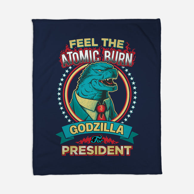 President Zilla-none fleece blanket-DCLawrence