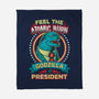 President Zilla-none fleece blanket-DCLawrence