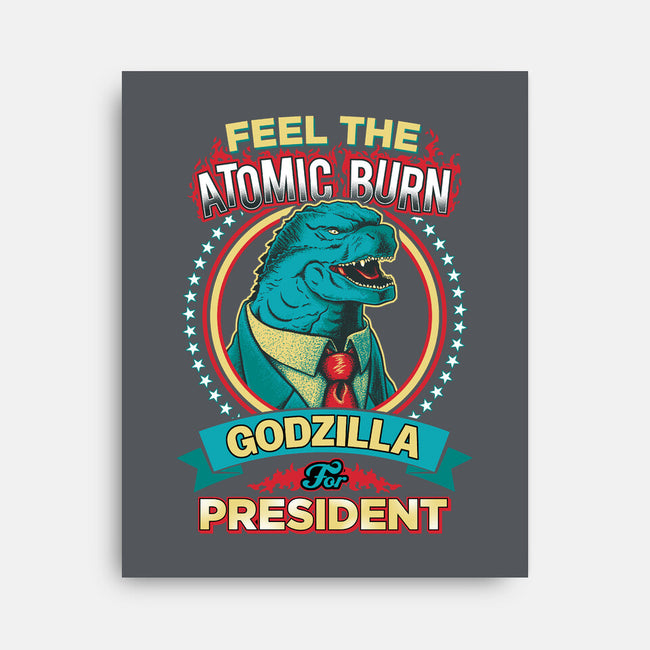President Zilla-none stretched canvas-DCLawrence