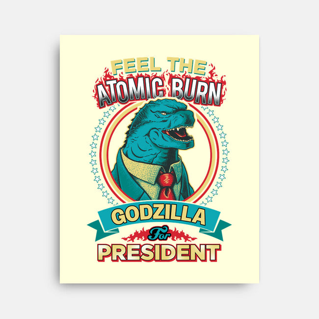 President Zilla-none stretched canvas-DCLawrence