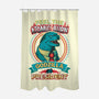 President Zilla-none polyester shower curtain-DCLawrence
