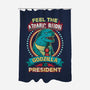 President Zilla-none polyester shower curtain-DCLawrence
