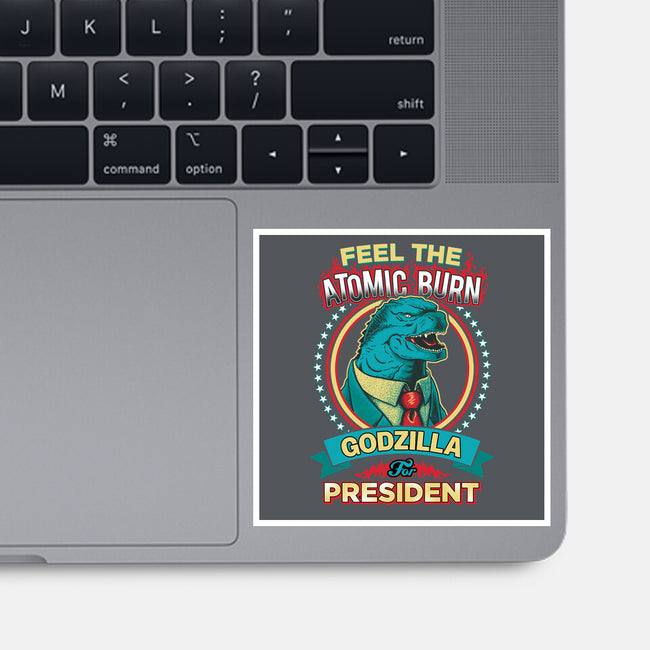 President Zilla-none glossy sticker-DCLawrence
