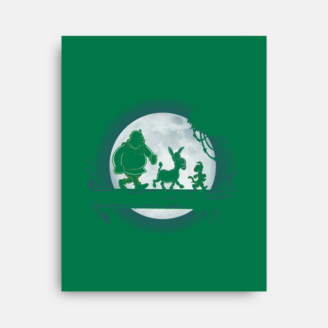 Moonlight Motto-none stretched canvas-jasesa