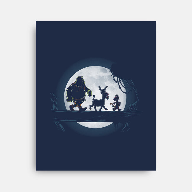 Moonlight Motto-none stretched canvas-jasesa