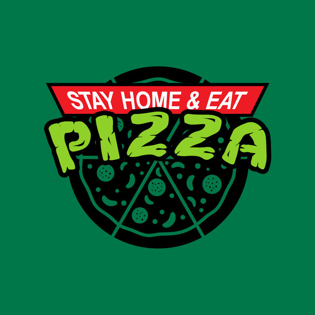 Stay Home and Eat Pizza-none polyester shower curtain-Boggs Nicolas
