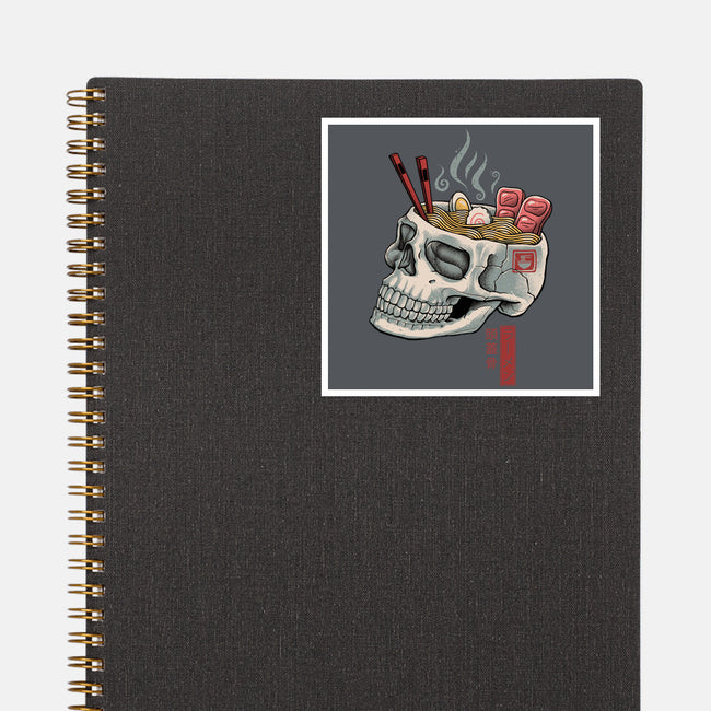 Ramen Skull-none glossy sticker-vp021