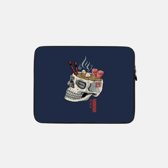 Ramen Skull-none zippered laptop sleeve-vp021