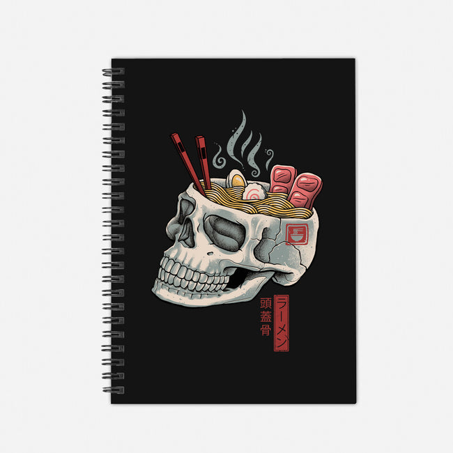 Ramen Skull-none dot grid notebook-vp021