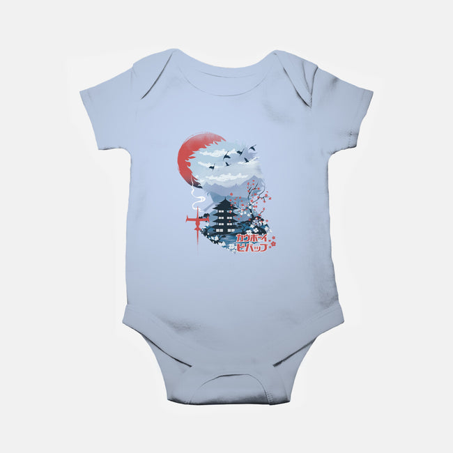 Ukiyo-E Cowboy-baby basic onesie-dandingeroz