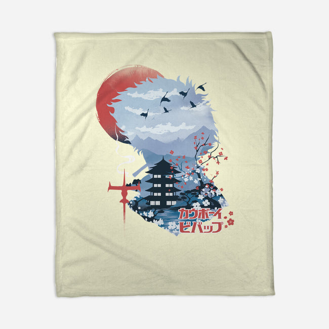 Ukiyo-E Cowboy-none fleece blanket-dandingeroz