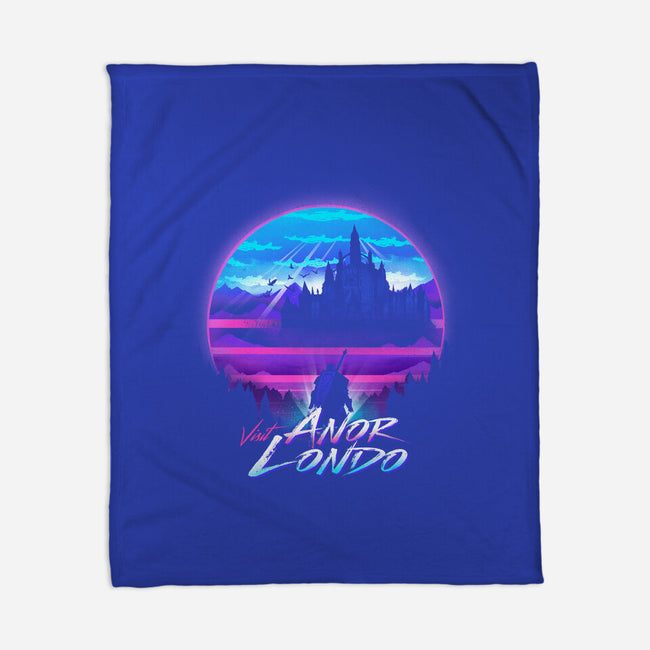 Anor Londo Postcard-none fleece blanket-dandingeroz
